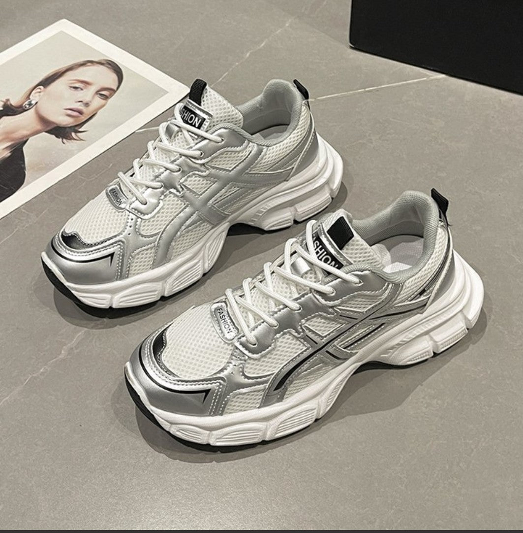 Botines tipo asics filo negro 38