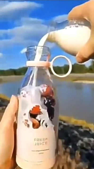 Mini licuadora de vaso portatil celeste