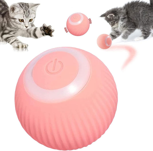 Bola de juguete interactivo para gatos rosa