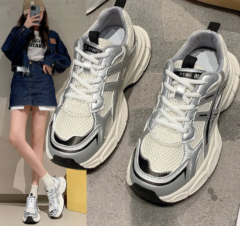 Botines mujer tipo asics filo oro 39