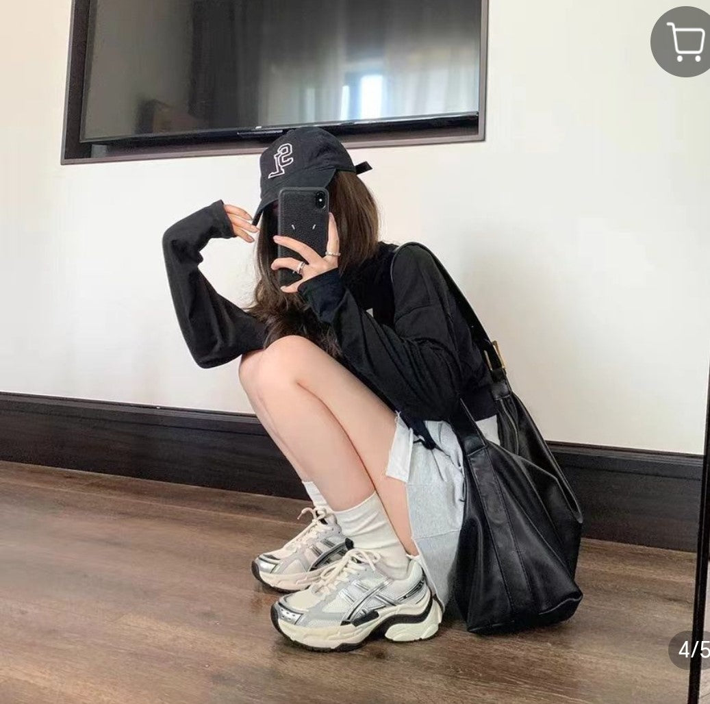 Botines mujer tipo asics filo oro 39