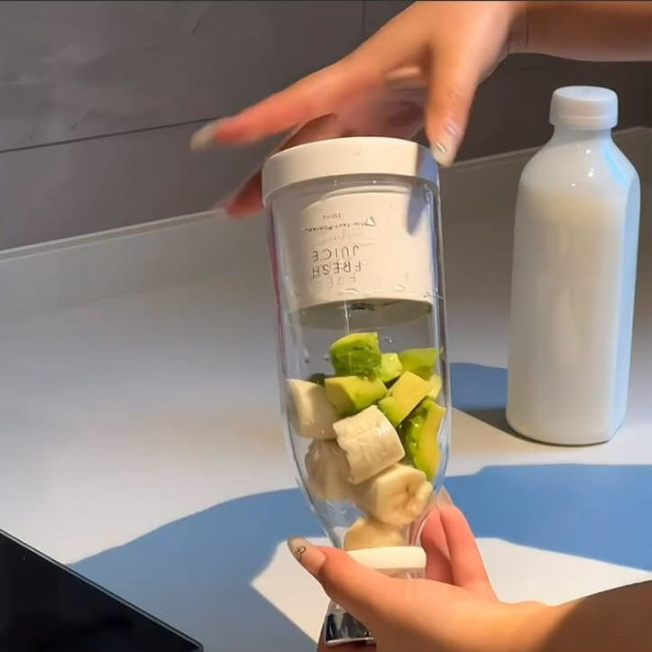 Mini licuadora de vaso portatil verde agua